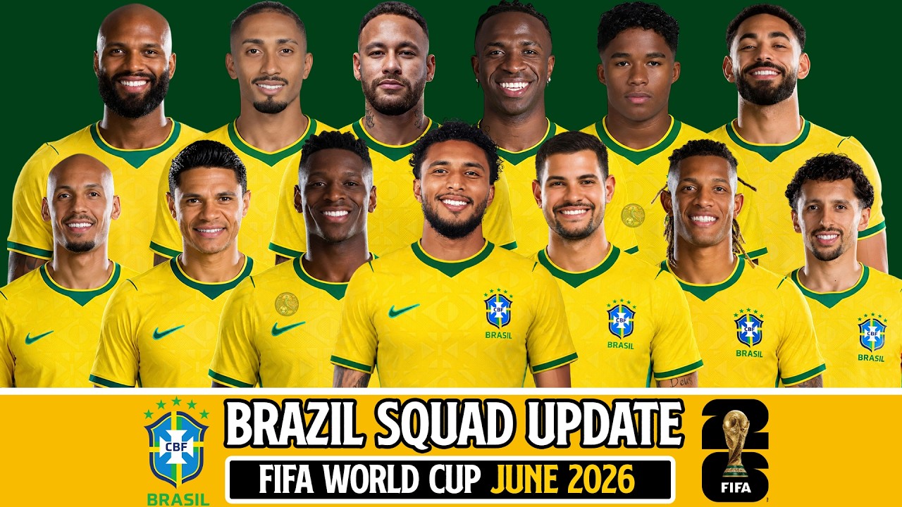 🇧🇷 BRAZIL Squad Update Ft.&Eacute;derson World Cup 2026 Squad | The 26 Players Chosen!