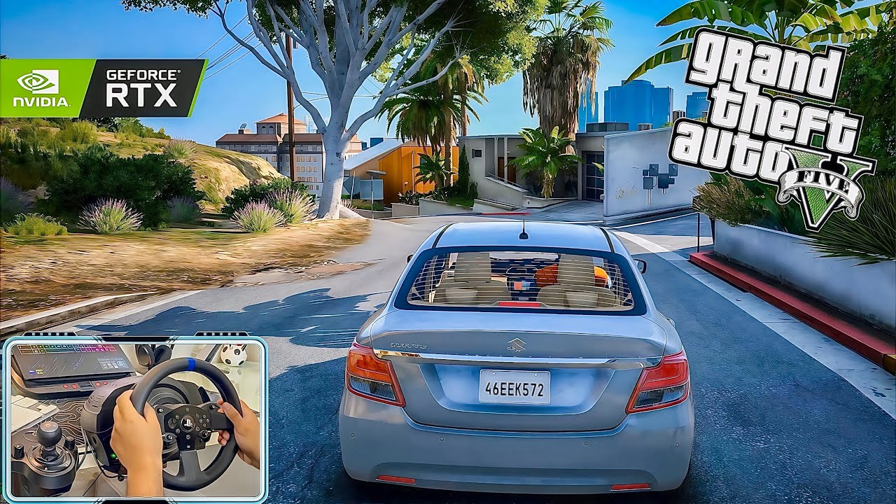 GTA 5 Suzuki Dzire 2024 Driving With Thrustmaster T300 RS
