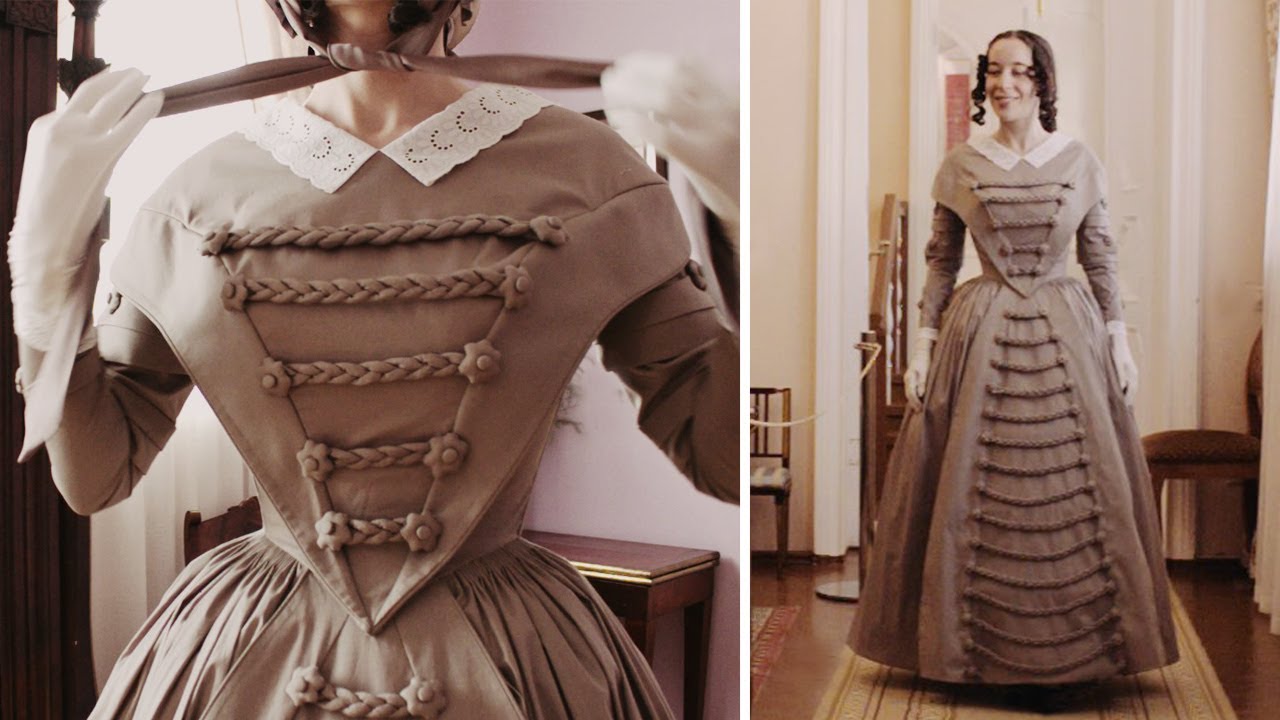 Bringing history to life: 1842 day dress
