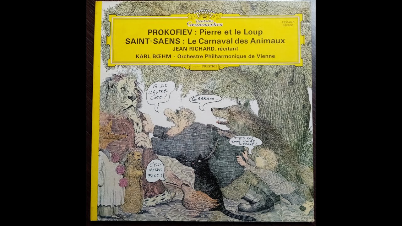 Pierre et le Loup   0p 67   Prokofiev   Conte musical    vinyle 1976