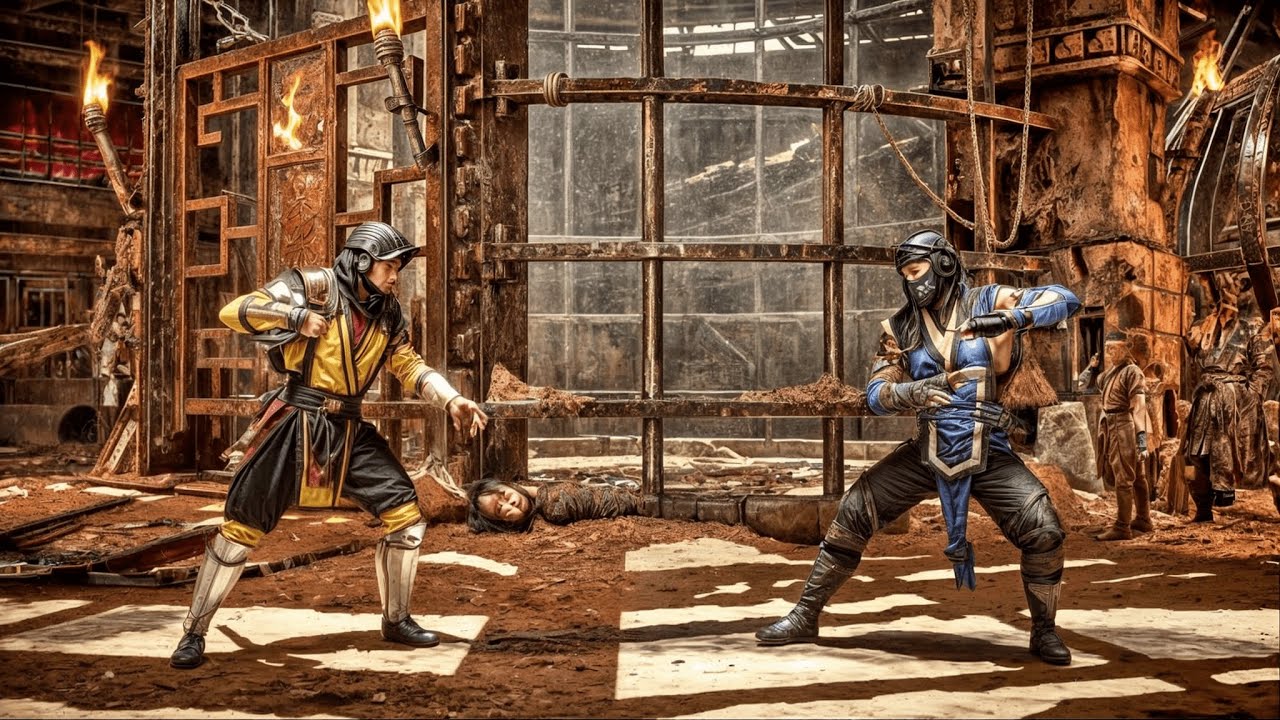 Mortal Kombat 11 | Скорпион против Саб-Зеро | Геймплей на ПК