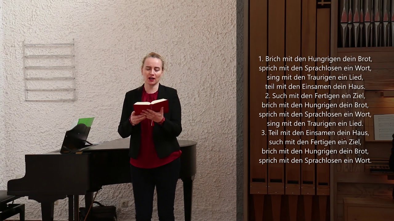 Lied EG 420 - Brich mit den Hungrigen dein Brot