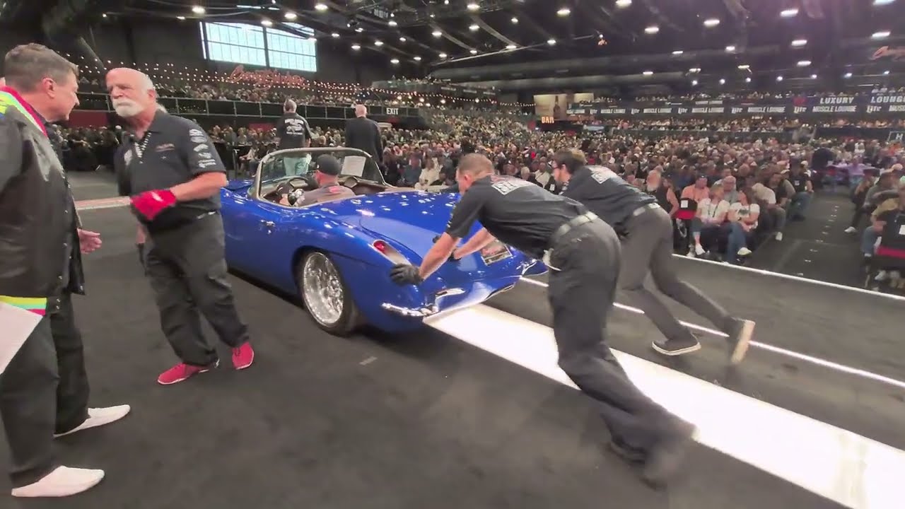 SOLD! 1957 Chevy Corvette at Barrett Jackson Scottsdale 2026 Friday Night - Swasde Customs
