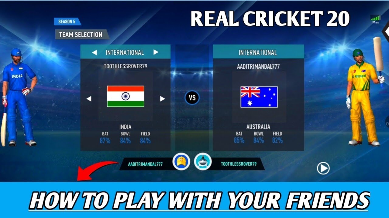 How to play multiplayer with your friends in Real Cricket 20 | RC20 play with private friends