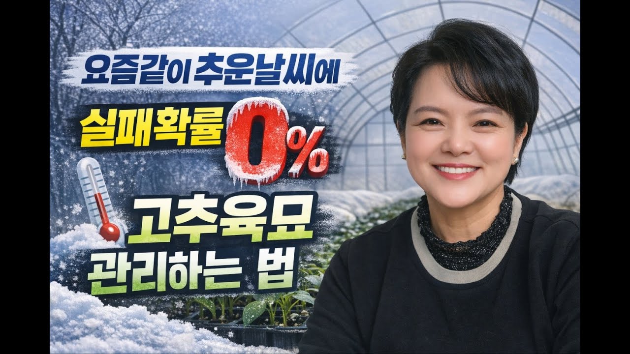 고추육묘! 추운날씨에 성공하는 방법!! 농사의 여신표 고추농사 비법!