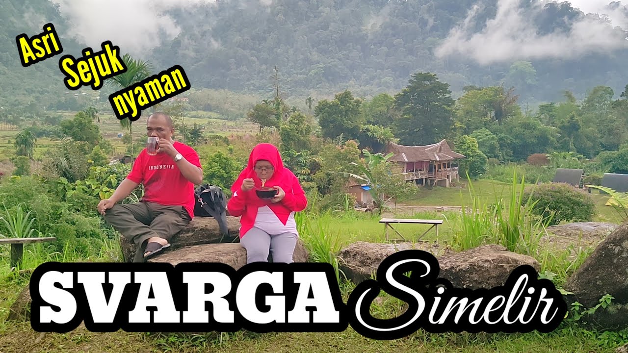 Kawasan yang sejuk dan asri di SVARGA SIMELIR Kabupaten Langkat.
