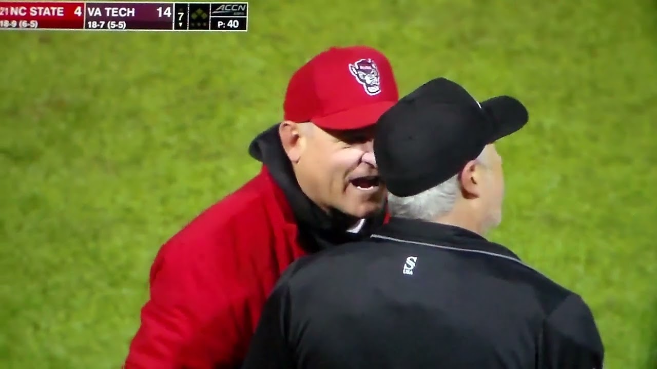 North Carolina St. pitcher Adams, coach Avent ejected from game after tight inside pitch vs Va Tech