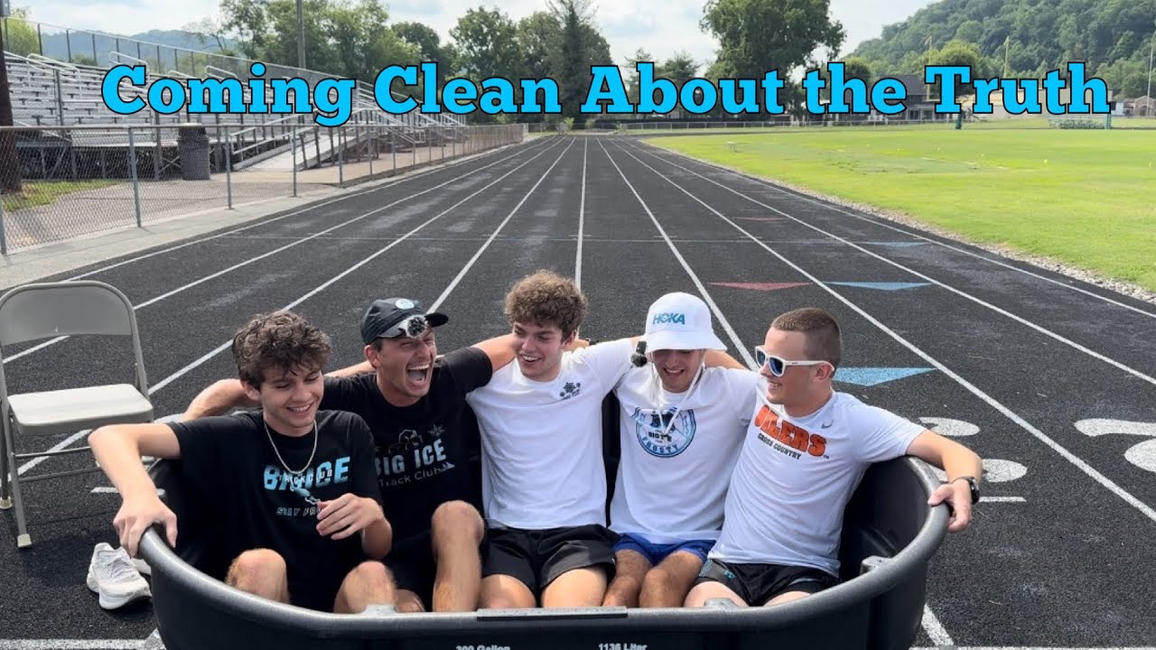 Coming clean about the truth of Big Ice Track Club, Except We Sit in an Ice-Bath the Entire Time