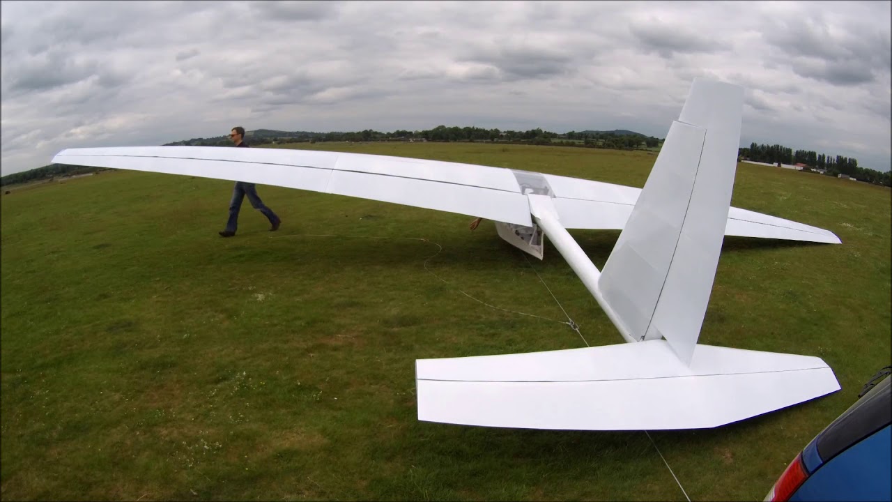 Phil Lardner's Carbon Dragon Project - Bungee Launch Tests -  12 June 2018