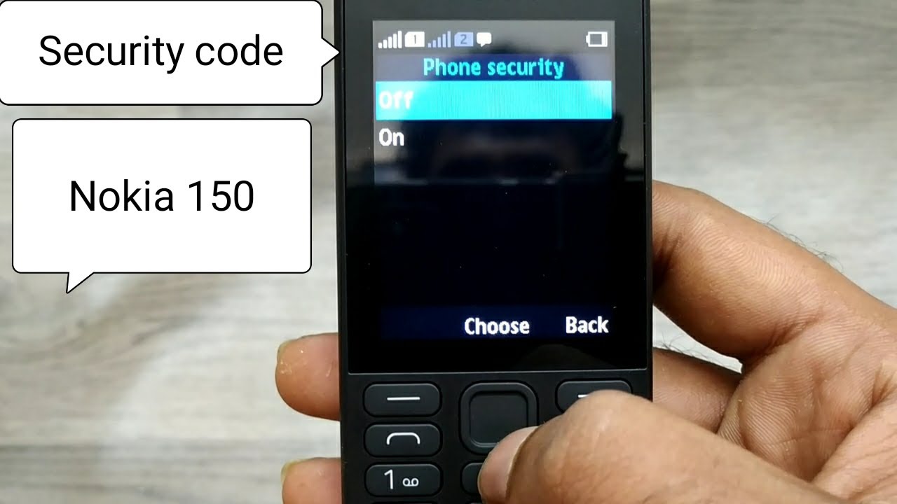 Как включить/выключить защитный код на NOKIA 150-1190 | сброс/изменение защитного кода Nokia 150