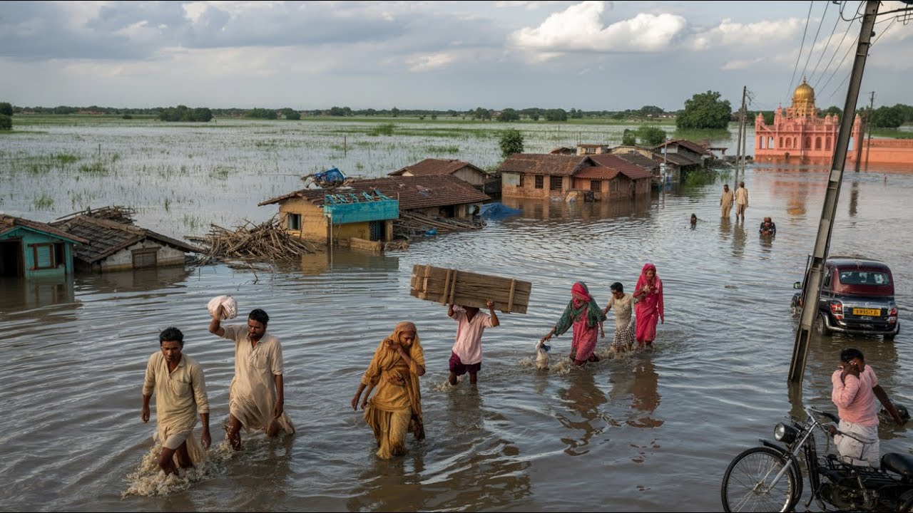 DISASTER in India! 30 Dead as Worst Floods in Decades Submerge 1,400 Villages in Punjab