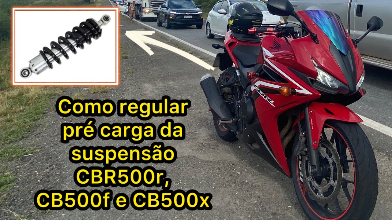 CBR500R, CB500F e CB500X - Como Regular a Pré-Carga da Suspensão – Ajuste Fácil e Rápido!
