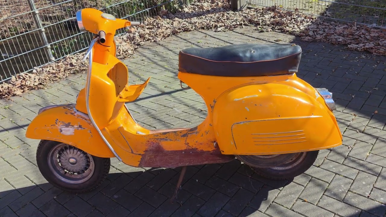 Vespa 180 SS im Orange Original Lack.