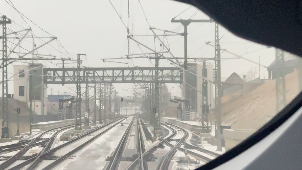 ICE5️⃣6️⃣7️⃣Stuttgart HBF-Ulm HBF with 250 Kmph #trainspotting #fasttrains #highspeedtrain #ice 