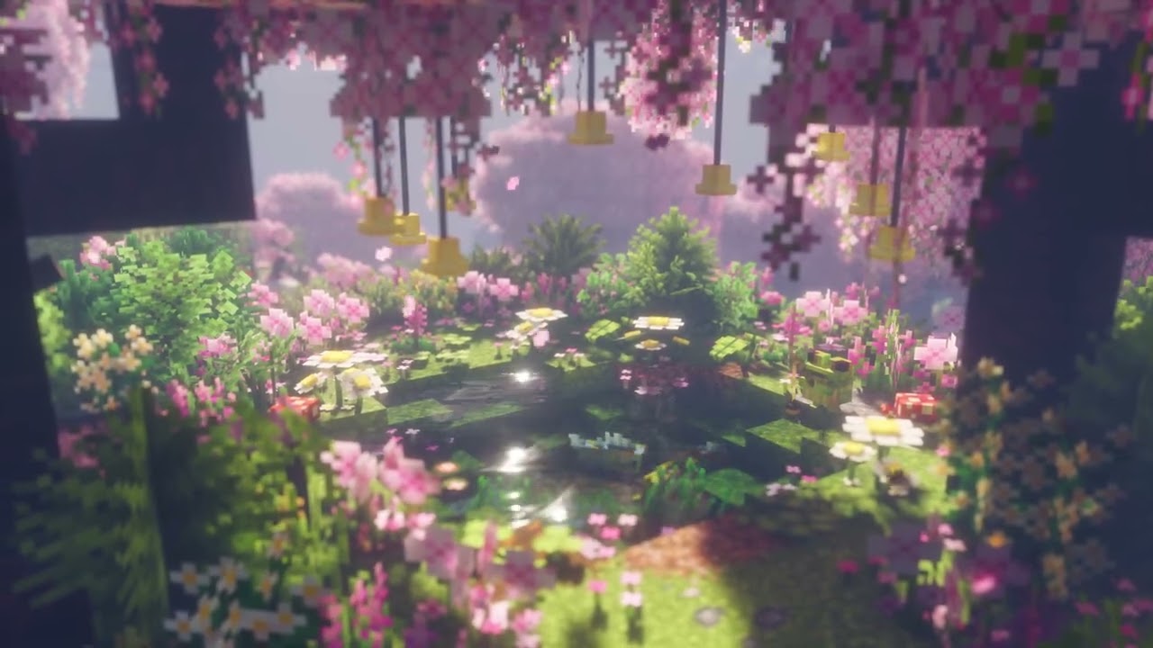 Minecraft Sakura Oasis Live Wallpaper   MoeWalls