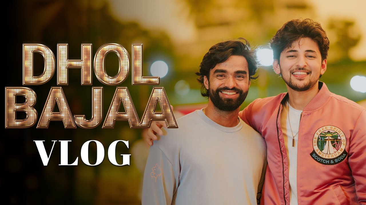 Dhol bajaa vlog #darshanraval #bluefamily #dholbajaa