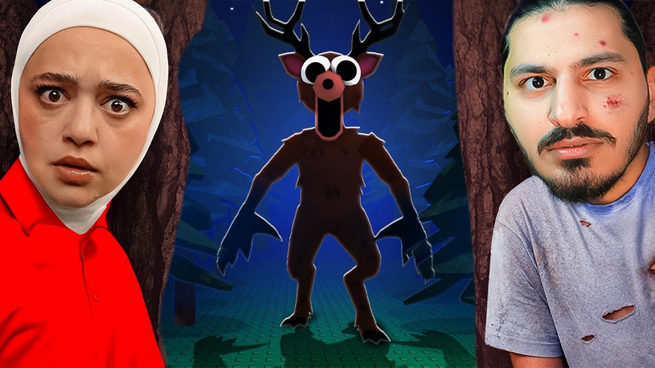 عشت انا وهوب ريما 99 يوم بالغابة #roblox