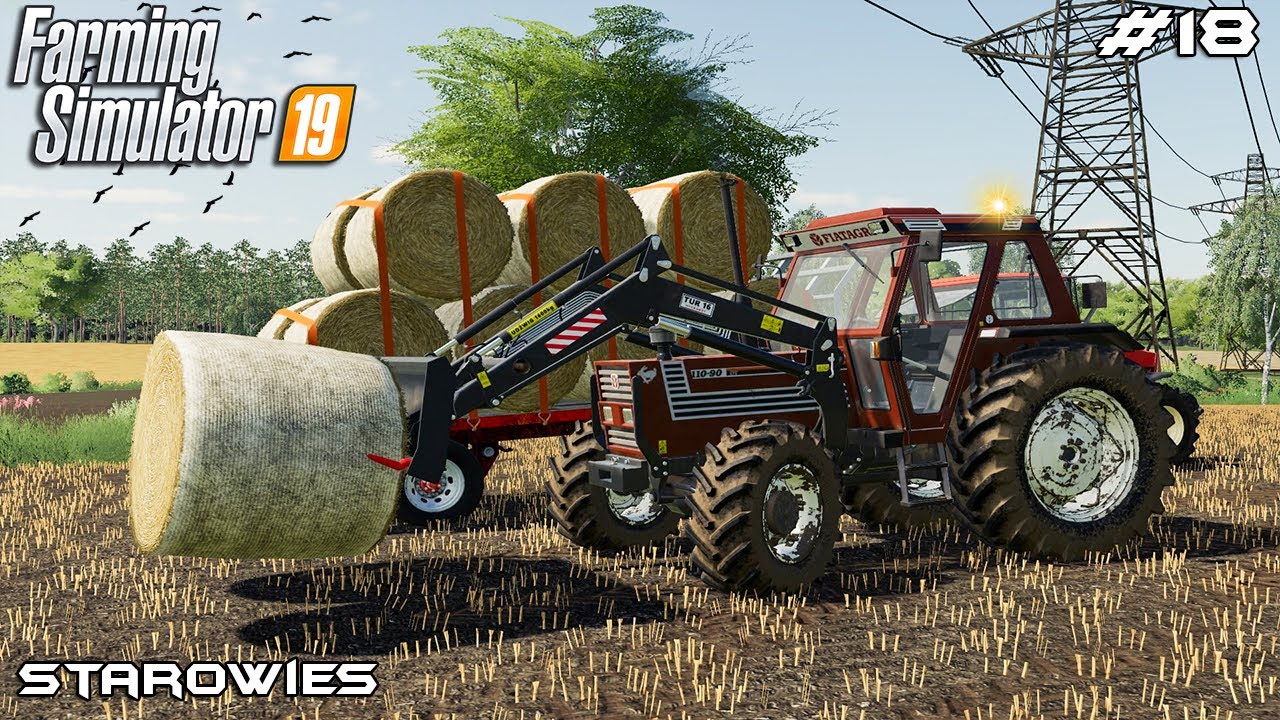 Baling straw & collecting bales | Starowies | Farming Simulator 2019 | Episode 18