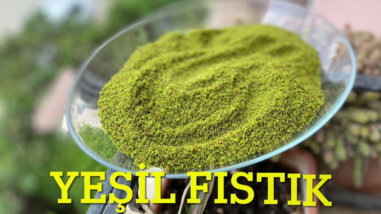 YEŞİL FISTIK TARİFİ/ISPANAKLAR BİTMEDEN /TATLILARINIZIN SÜSLEMESİNDE KULLANABİLİRSİNİZ