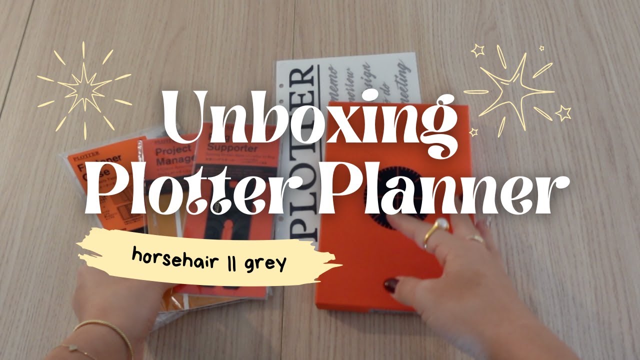 Plotter Planner Unboxing Horsehair II Bible | ASMR