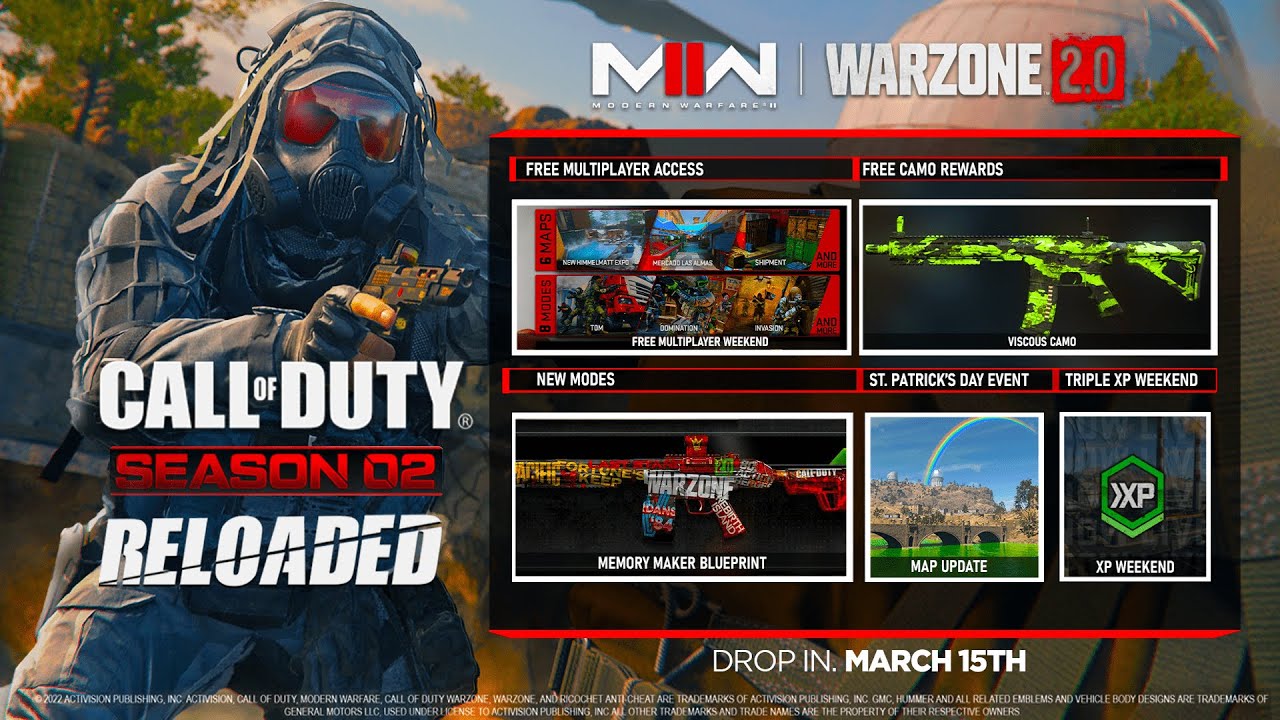 FREE Multiplayer Access, TRIPLE XP Weekend, ONE SHOT SNIPERS, & More! (MW2 Season 2 Reloaded)