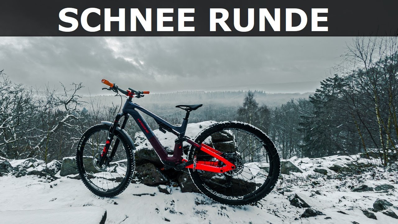Light eMTB Runde im leichtem Schnee(Sturm)