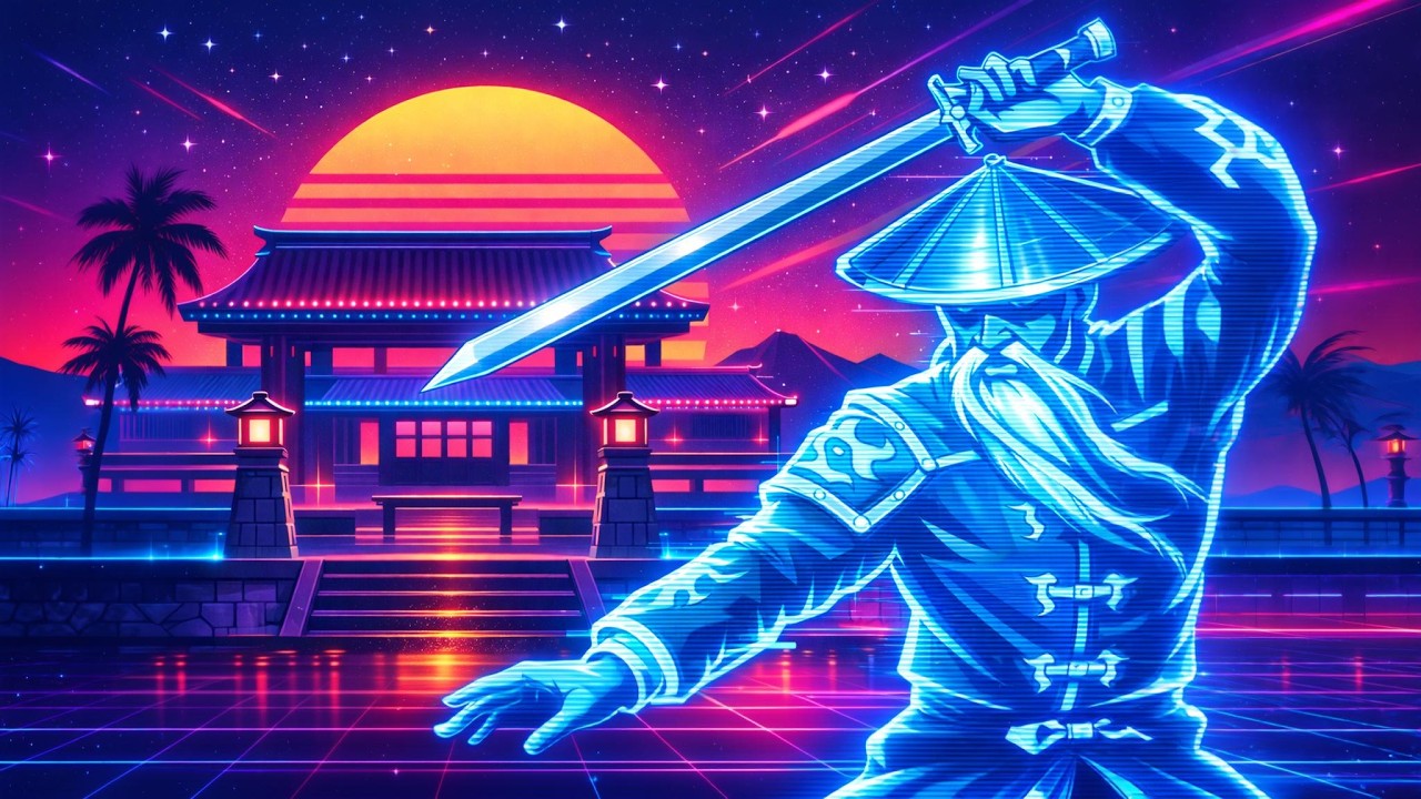 Lind Erebros / Shadow Fight 2 — Old Sensei (retrowave cover / AI)