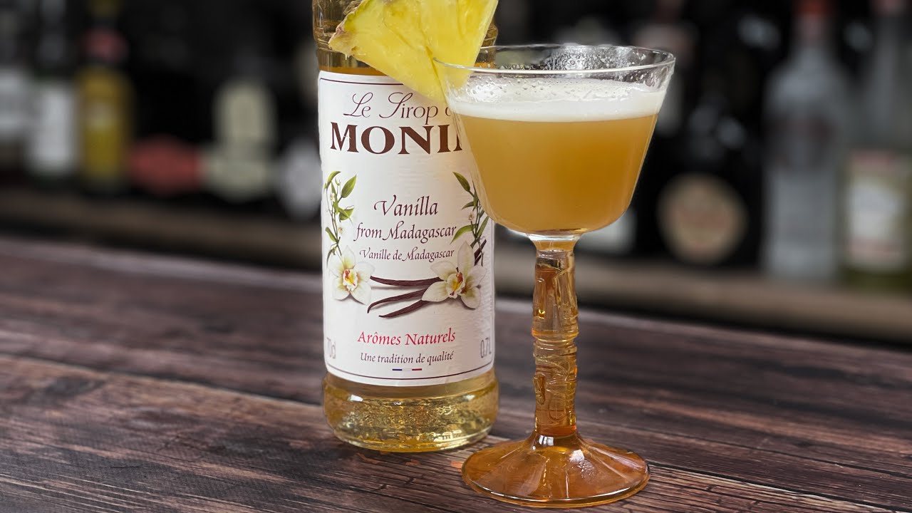 Cocktails with Vanilla Syrup - Quirky Vanilla Daiquiri Riff! (there's no Rum!)