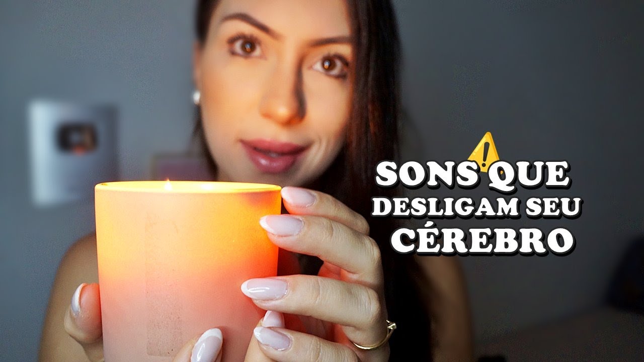 ASMR SONS QUE DESLIGAM SEU CÉREBRO (escurinho, vela, sussurros lentos, voz suave, tingles)