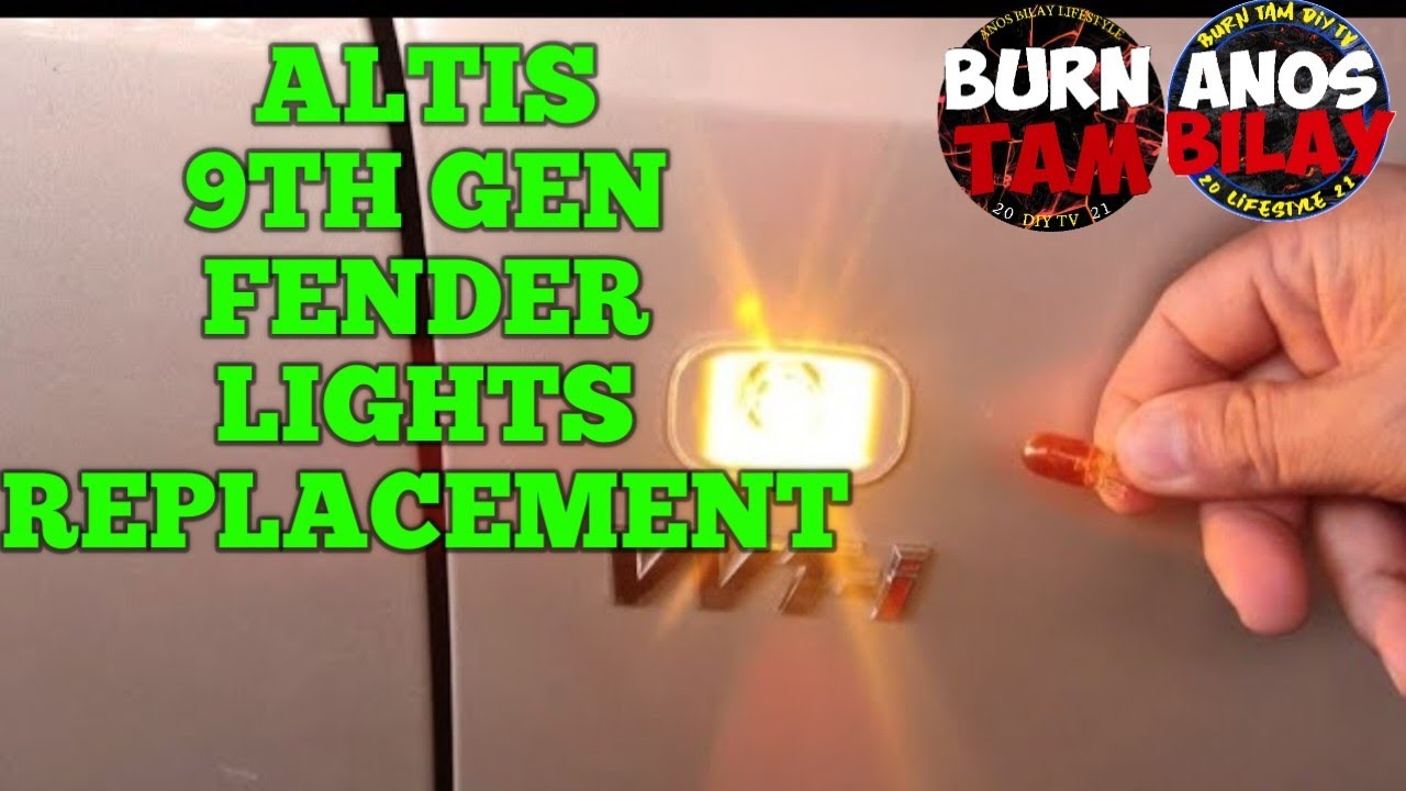 TOYOTA COROLLA ALTIS 1.8G 9TH GEN FENDER LIGHT REPLACEMENT | OPRAH T10 W5W CANBUS LED 1.5WATTS 600LM