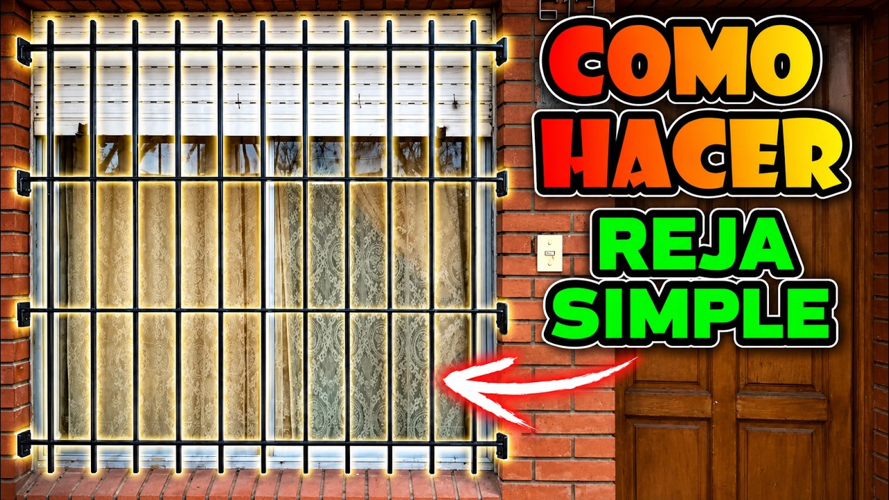 Como hacer reja simple y económica!