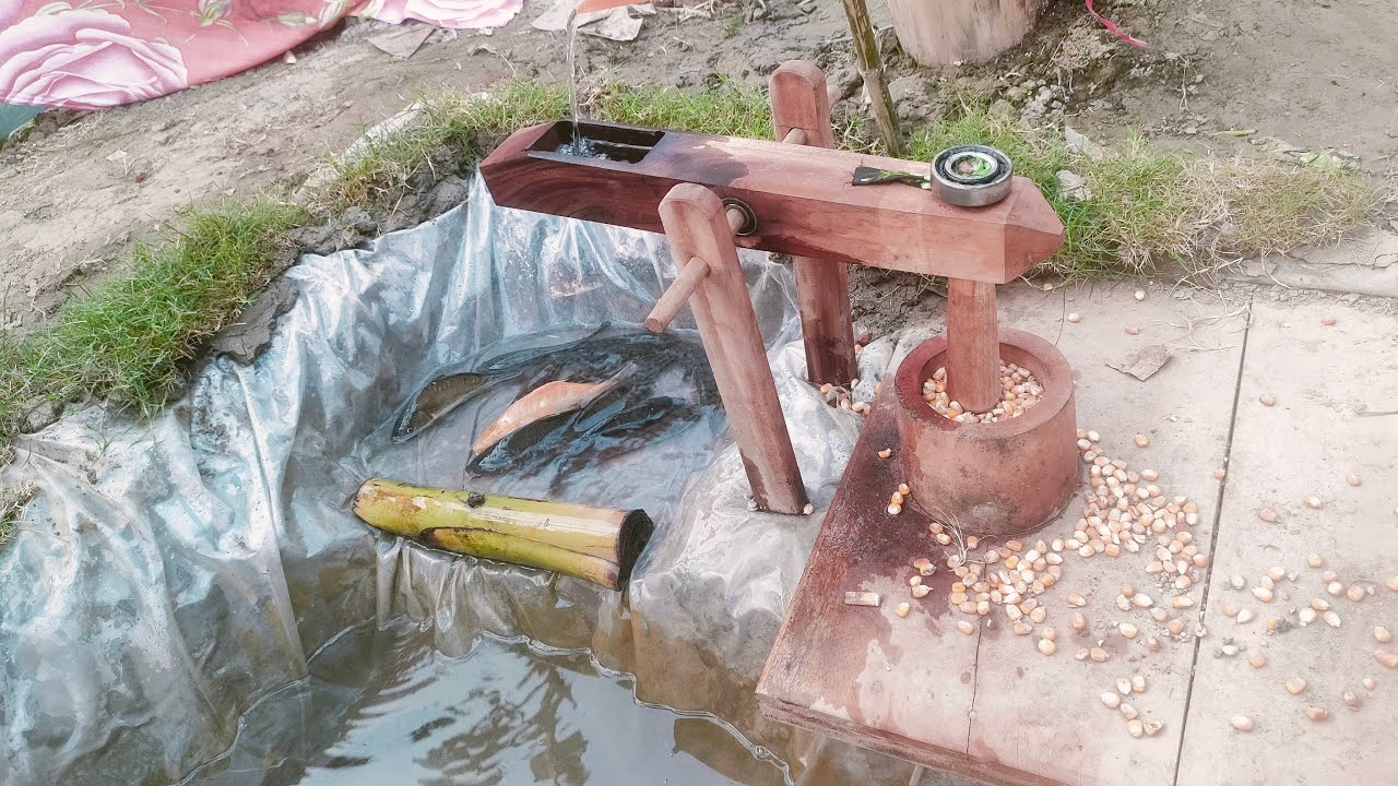 water powered corn pounder mill ep -35