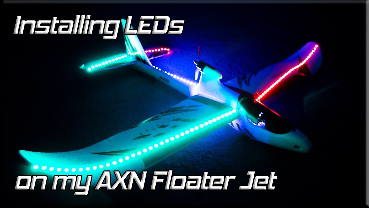 Installing LEDs on an R/C Plane