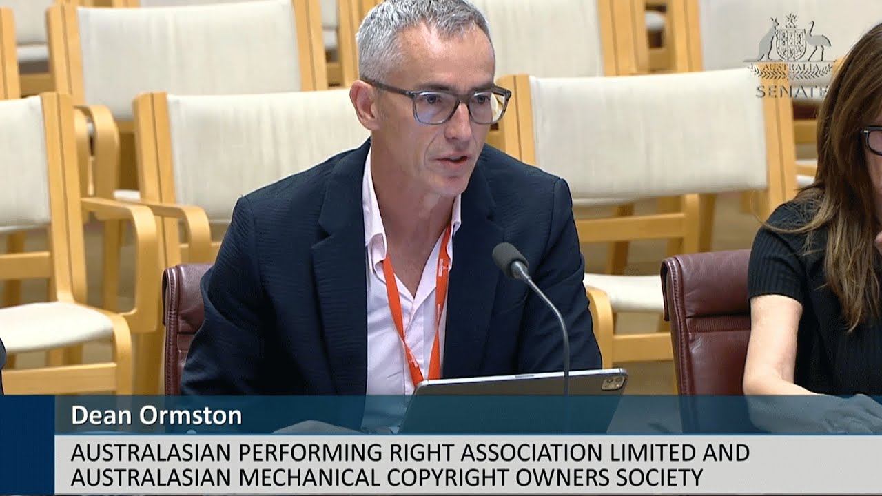 'It is grand theft...' APRA AMCOS CEO Dean Ormston stands up to Tech Giants in senate hearing