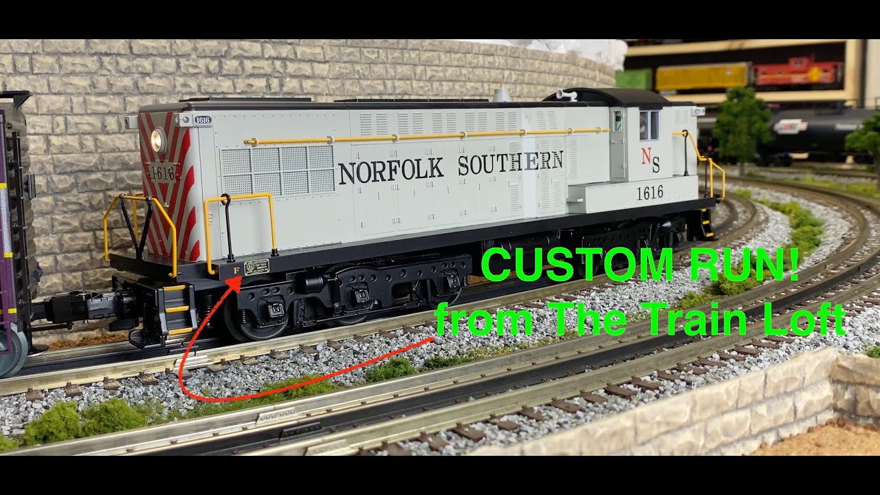 EXCLUSIVE! MTH Norfolk Southern #1616 ... A CUSTOM RUN AS616 Diesel RailKing NS by The Train Loft!