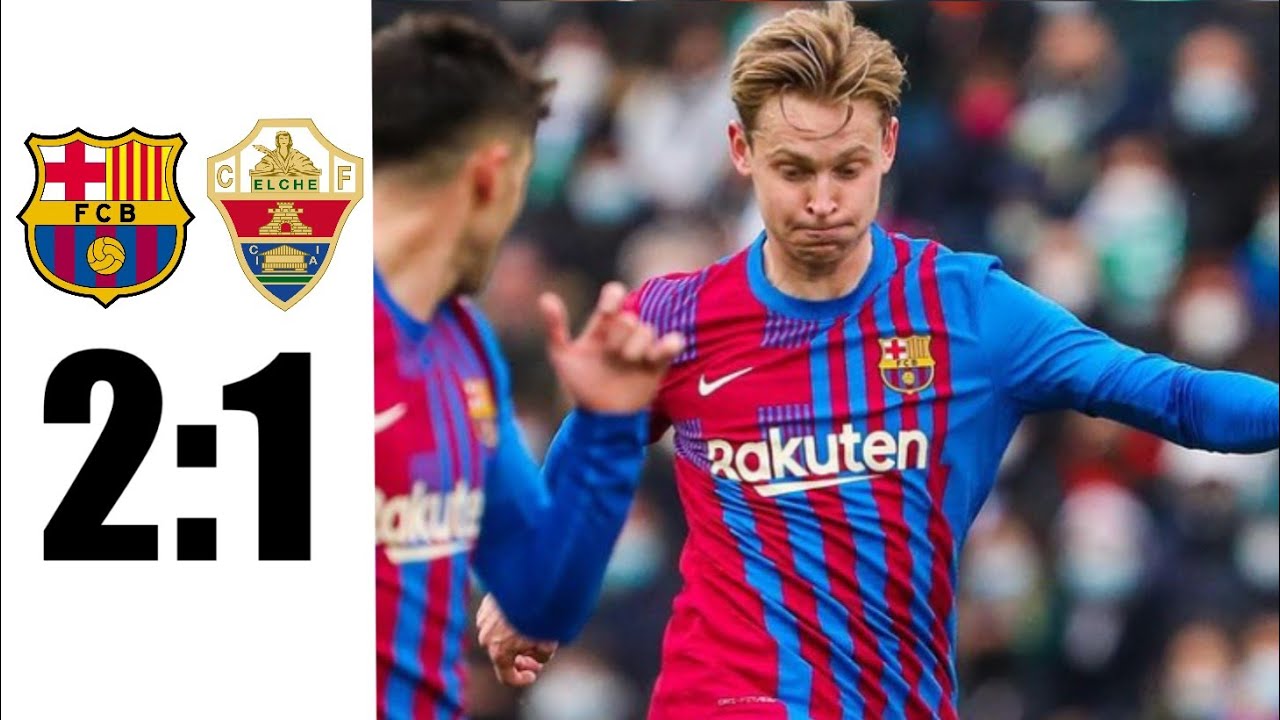 Barcelona VS Elche FC 2-1 Highlights| LaLiga 2022