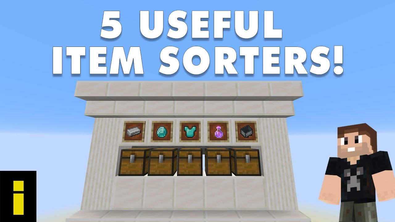 5 Useful Item Sorters For Minecraft Java & Bedrock!