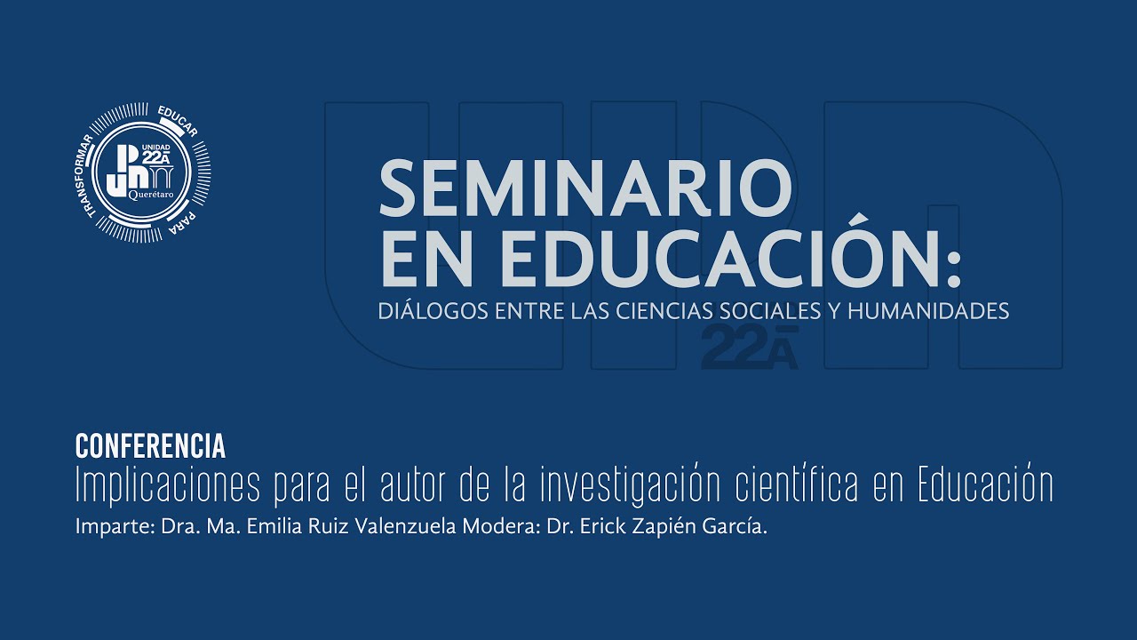 Implicaciones para el autor de la investigación cientifica en Educación