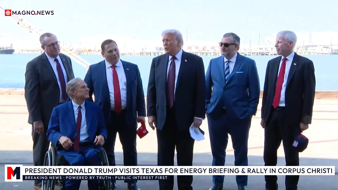 🇺🇸 Donald Trump Visits Texas for Energy Briefing and MAGA Rally in Corpus Christi [LIVE]