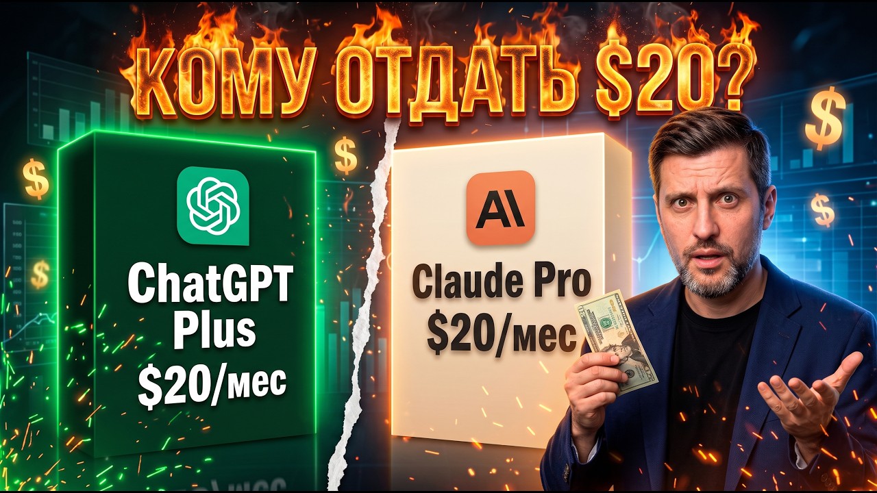 Какая подписка за $20 даёт БОЛЬШЕ? Claude vs ChatGPT