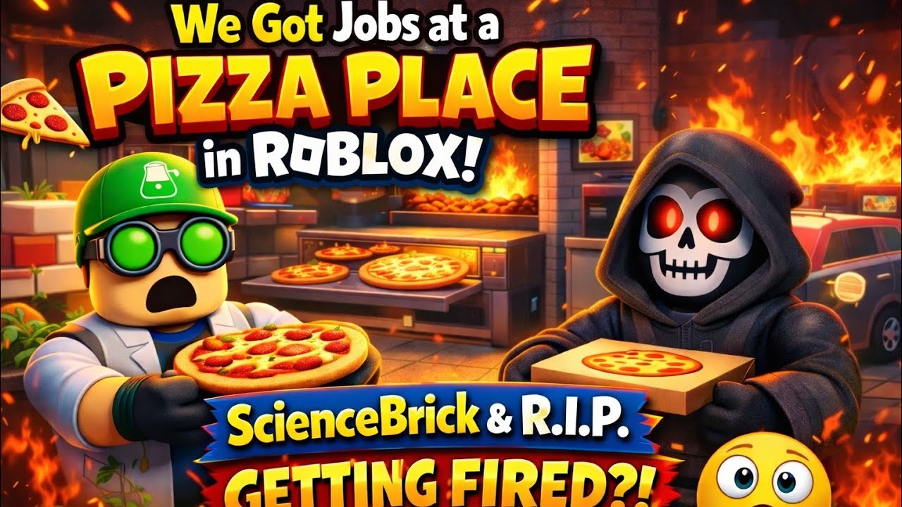 🍕 We Got Jobs at a Pizza Place in Roblox! (ScienceBrick & R.I.P.)