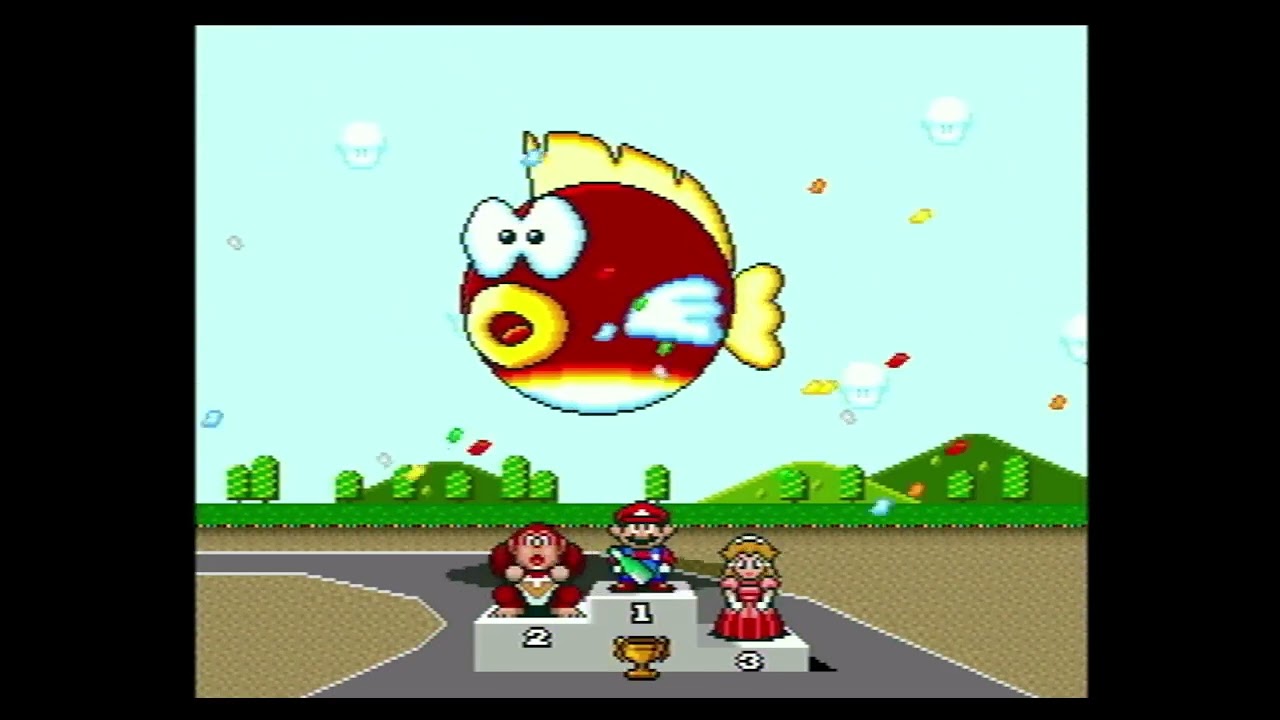 Super Mario Kart with ZSNES 0.150's audio - Part 1