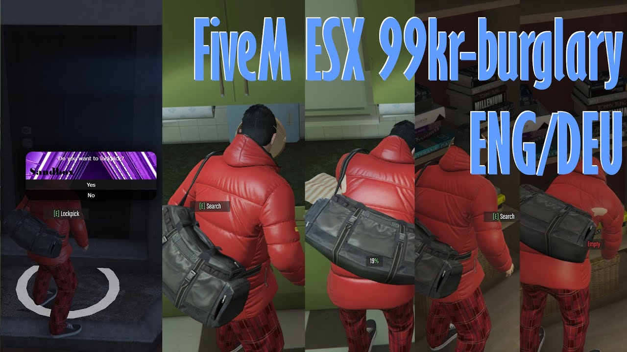 Gta V FiveM 99k Burglary ENG/DEU