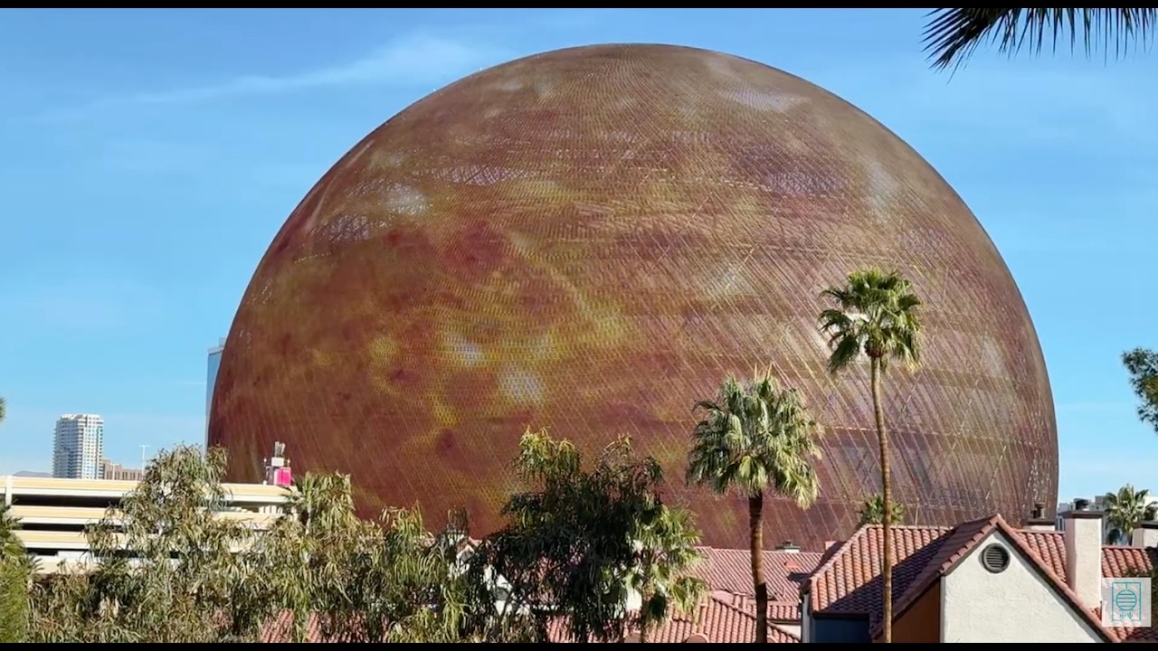 Watch the Sphere Las Vegas, NV 02.28.2026 REPLAY! Ambient street noise (no music) city vibes sound!
