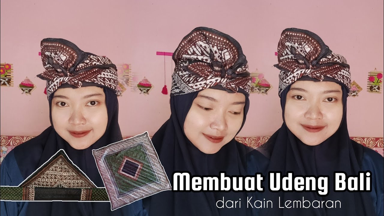 CARA MEMBUAT UDENG BALI DARI KAIN LEMBARAN