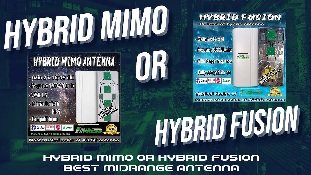 HYBRID MIMO OR HYBRID FUSION??guide sa pagbili ng HYBRID ANTENNNA(importante ba ang LOWER FREQUENCY?