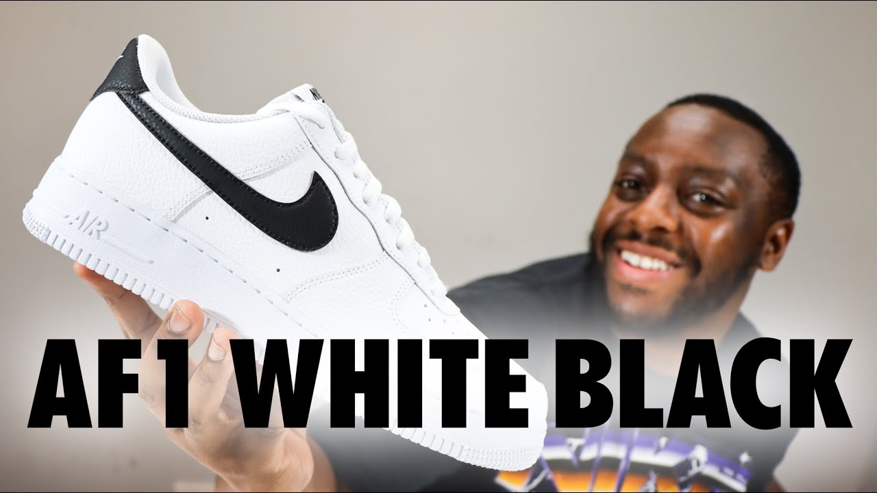 Обзор кроссовок Nike Air Force 1 '07 White Black On Foot. QuickSchopes 749 Schopes CT2302 100.