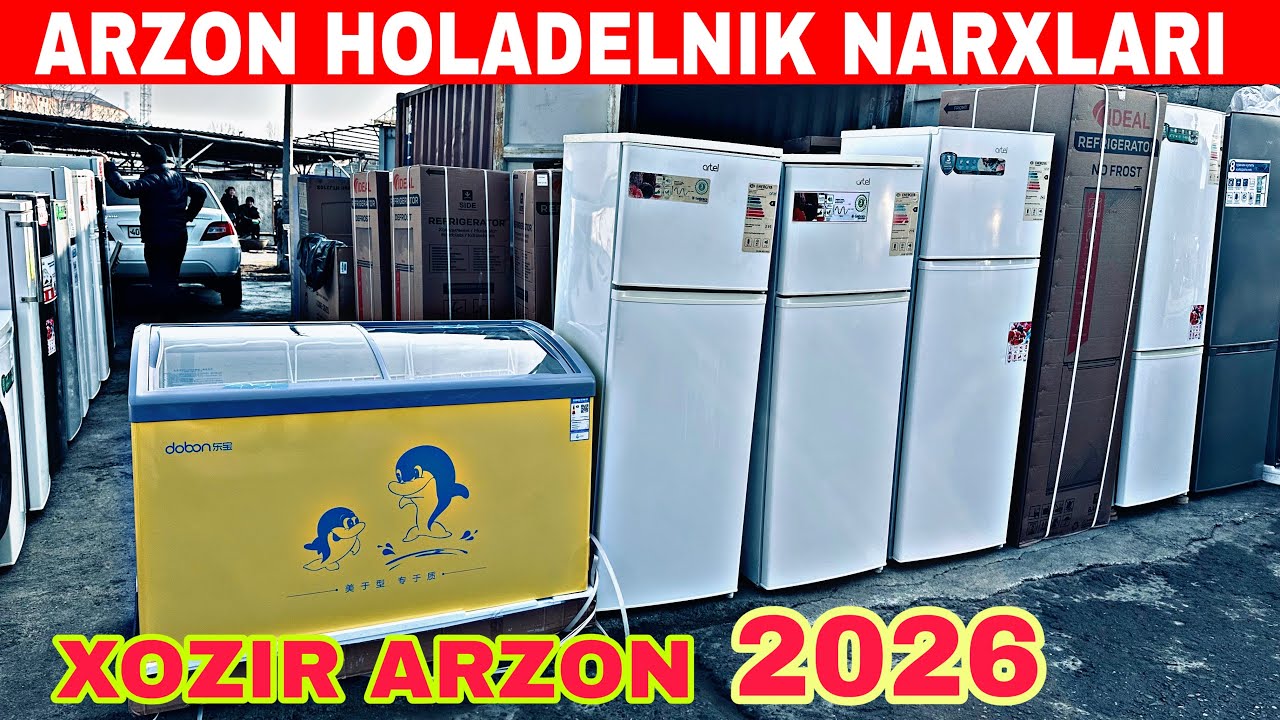 ARZON ISHLATILGAN VA YANGI HOLADELNIK NARXLARI FARGONA ESKI BOZORI