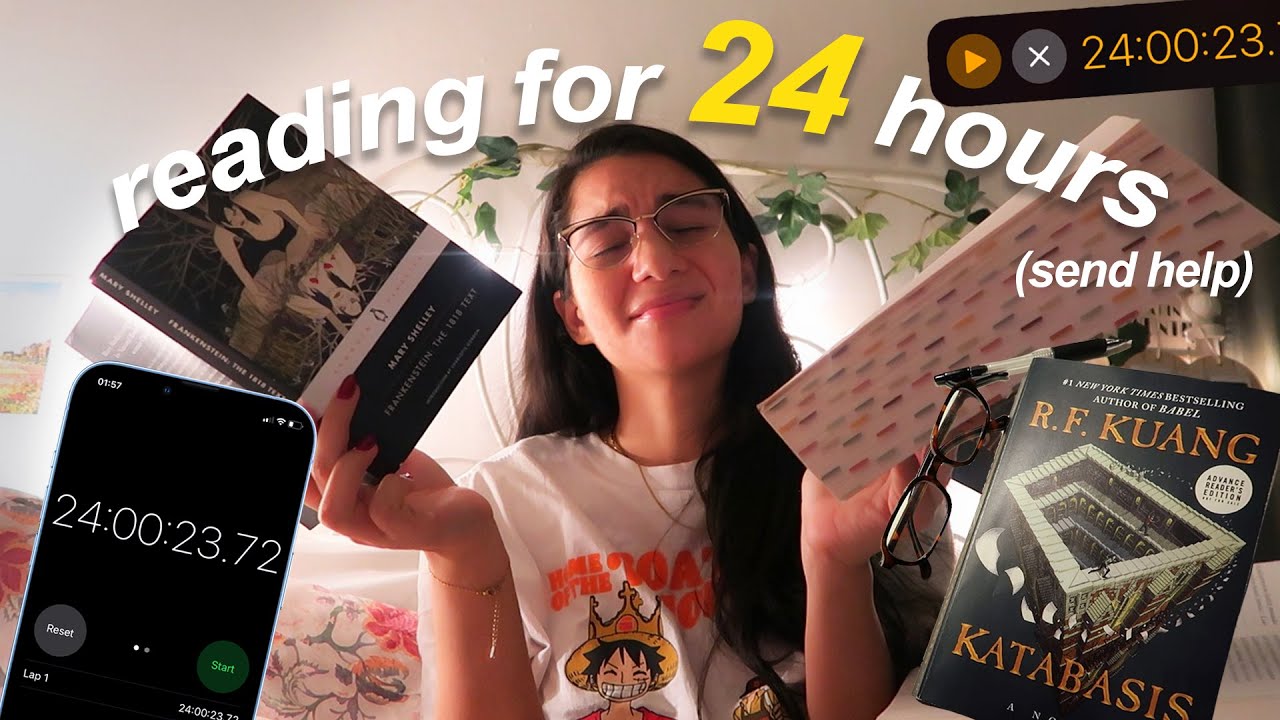 i tried to read my entire TBR in ONE day 📚 24 HOUR READATHON