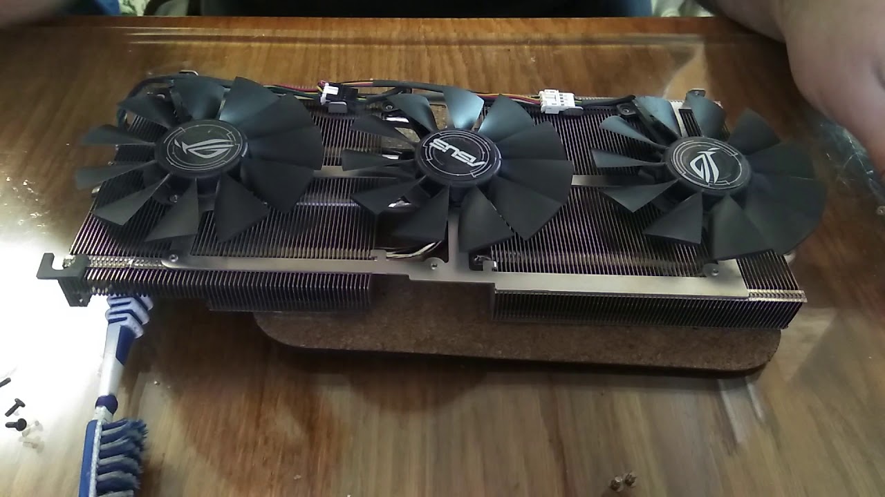 Обслуживание ASUS ROG Strix RX 480 / Change thermal paste  ASUS ROG Strix RX 480